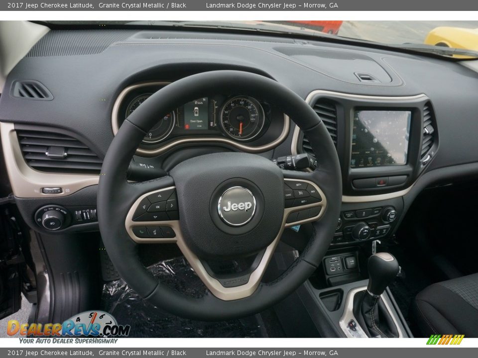 2017 Jeep Cherokee Latitude Granite Crystal Metallic / Black Photo #7