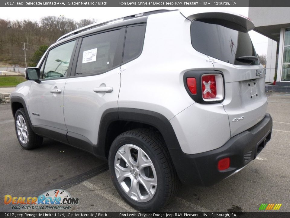 2017 Jeep Renegade Limited 4x4 Glacier Metallic / Black Photo #3