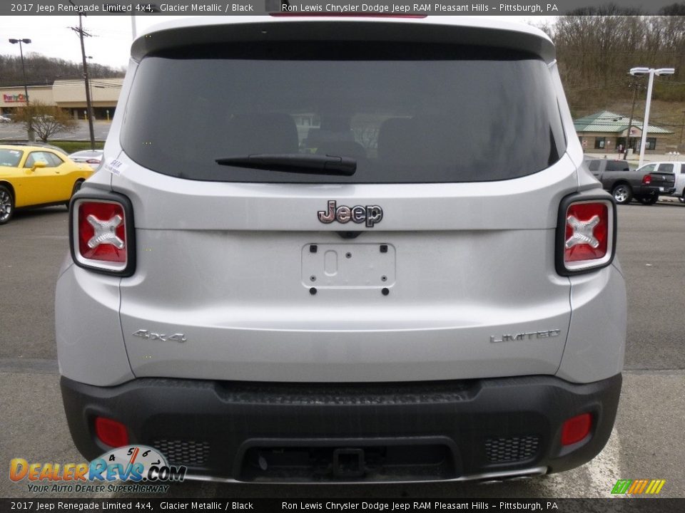 2017 Jeep Renegade Limited 4x4 Glacier Metallic / Black Photo #4