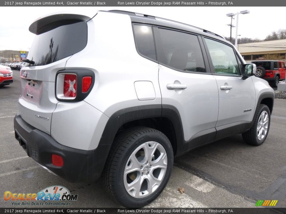 2017 Jeep Renegade Limited 4x4 Glacier Metallic / Black Photo #6