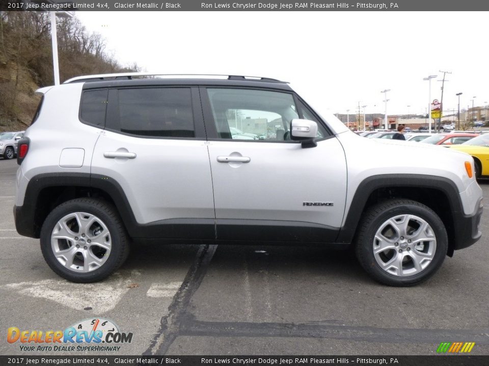 2017 Jeep Renegade Limited 4x4 Glacier Metallic / Black Photo #7