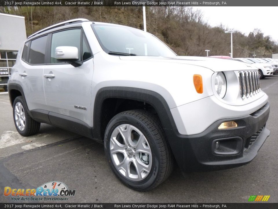 2017 Jeep Renegade Limited 4x4 Glacier Metallic / Black Photo #8