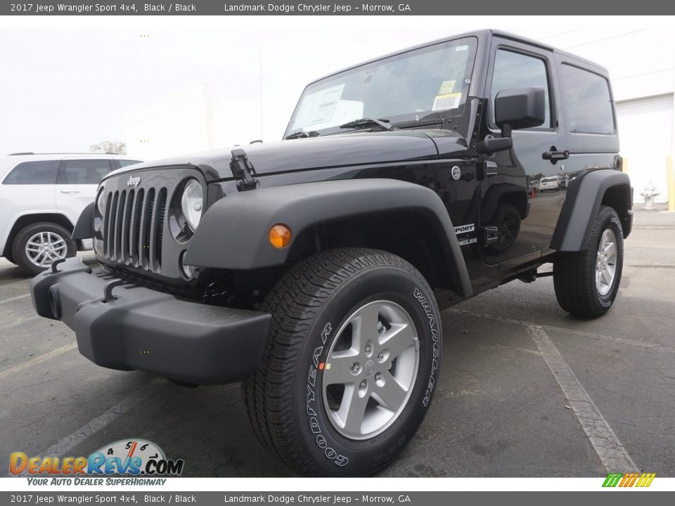 2017 Jeep Wrangler Sport 4x4 Black / Black Photo #1
