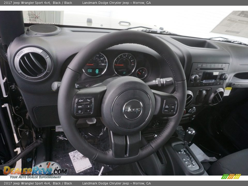 2017 Jeep Wrangler Sport 4x4 Black / Black Photo #7