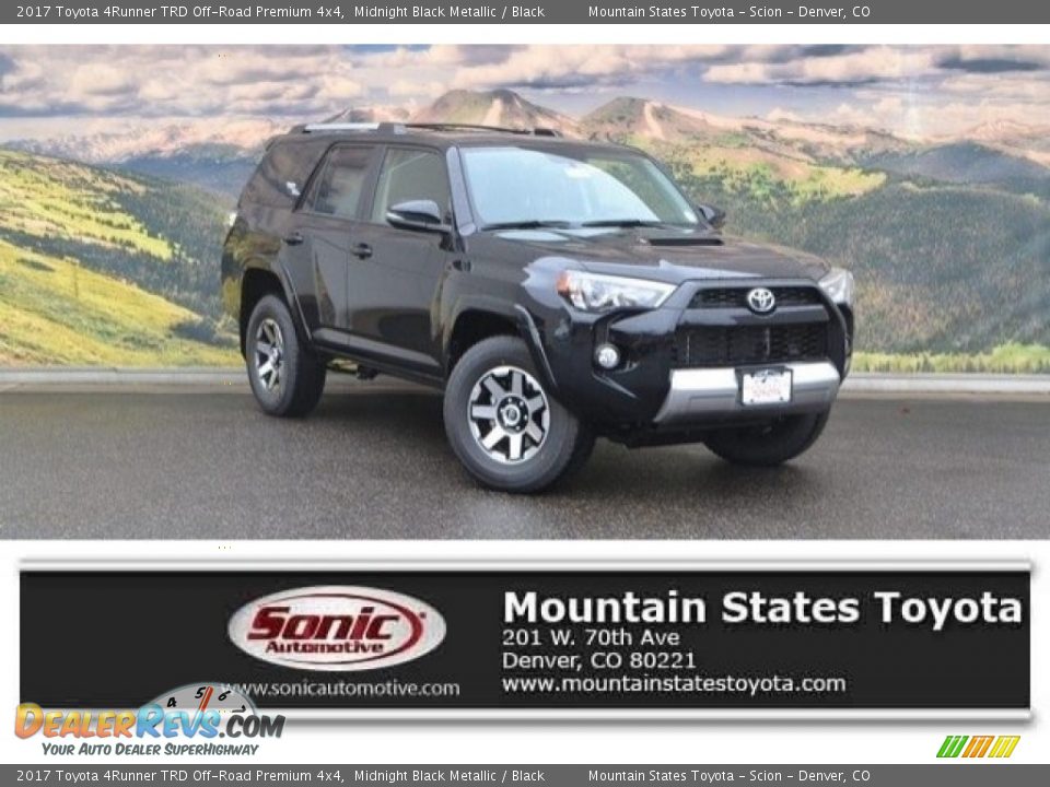 2017 Toyota 4Runner TRD Off-Road Premium 4x4 Midnight Black Metallic / Black Photo #1