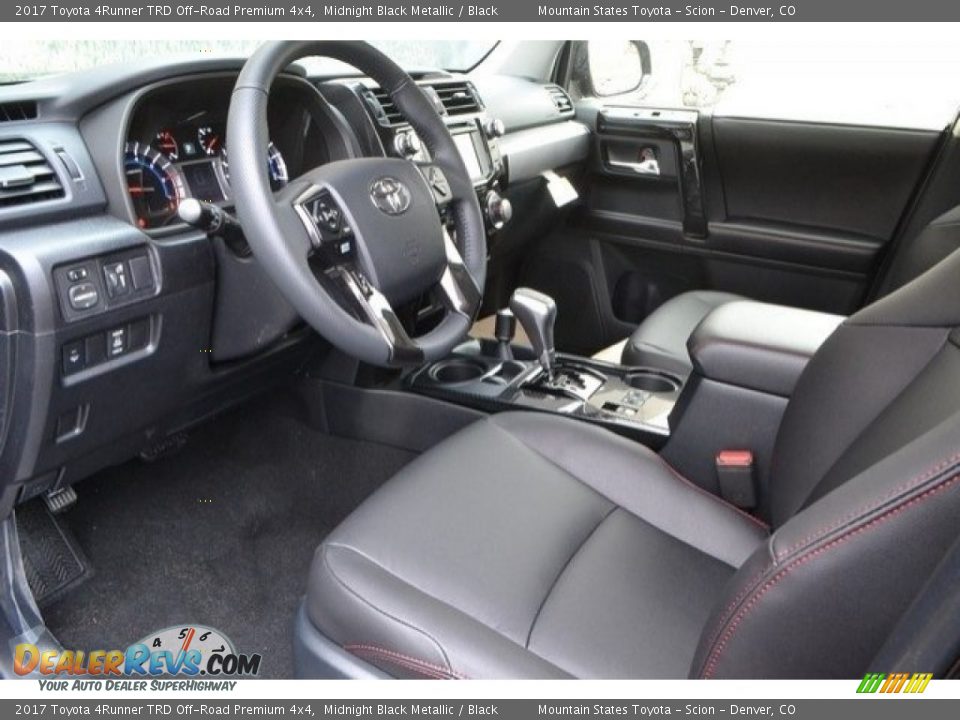 Black Interior - 2017 Toyota 4Runner TRD Off-Road Premium 4x4 Photo #5