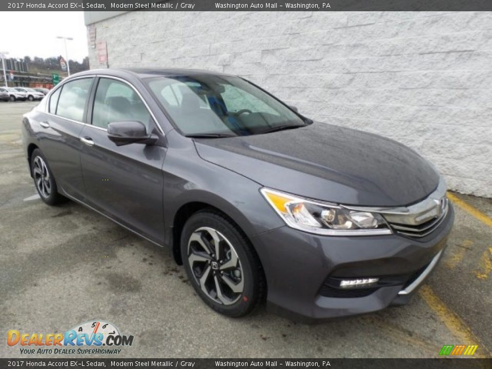2017 Honda Accord EX-L Sedan Modern Steel Metallic / Gray Photo #1