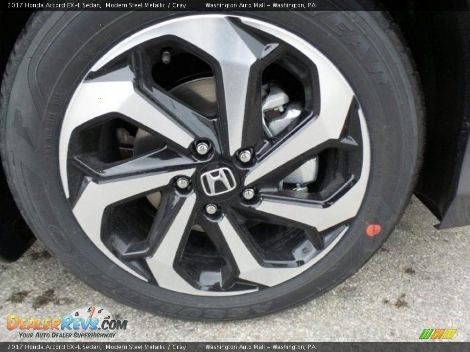 2017 Honda Accord EX-L Sedan Modern Steel Metallic / Gray Photo #3
