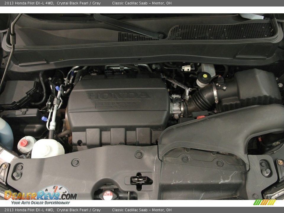 2013 Honda Pilot EX-L 4WD Crystal Black Pearl / Gray Photo #22