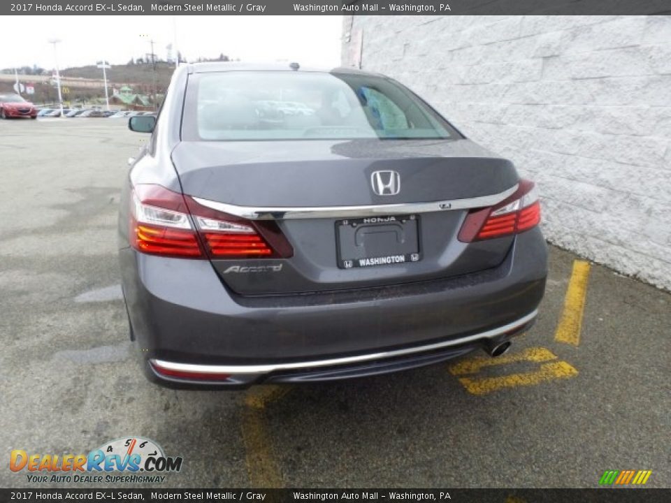 2017 Honda Accord EX-L Sedan Modern Steel Metallic / Gray Photo #7