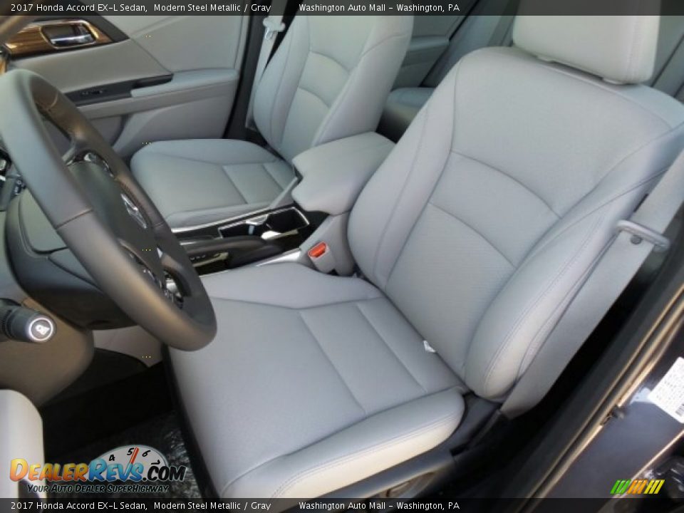 2017 Honda Accord EX-L Sedan Modern Steel Metallic / Gray Photo #10