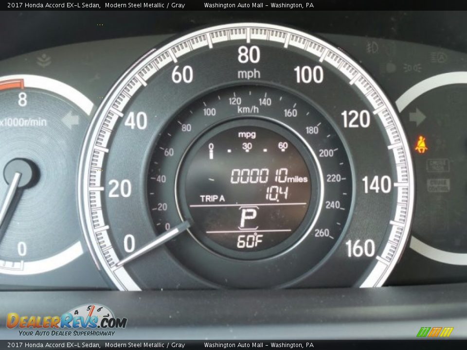 2017 Honda Accord EX-L Sedan Modern Steel Metallic / Gray Photo #18