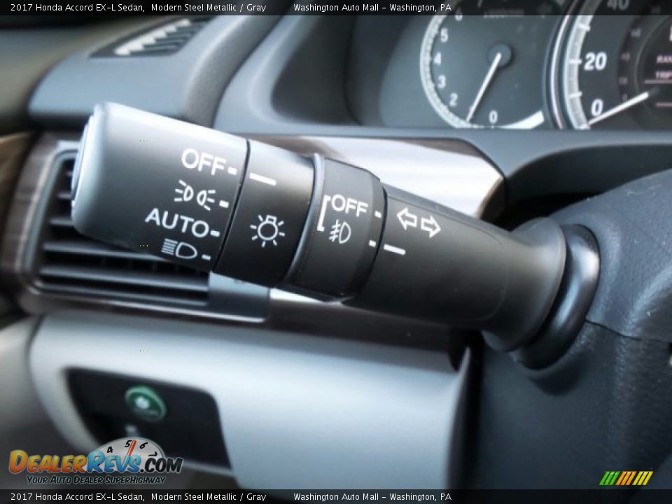 2017 Honda Accord EX-L Sedan Modern Steel Metallic / Gray Photo #21