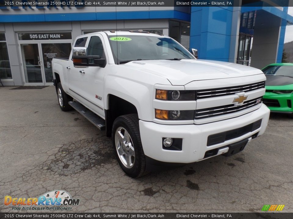 2015 Chevrolet Silverado 2500HD LTZ Crew Cab 4x4 Summit White / Jet Black/Dark Ash Photo #1