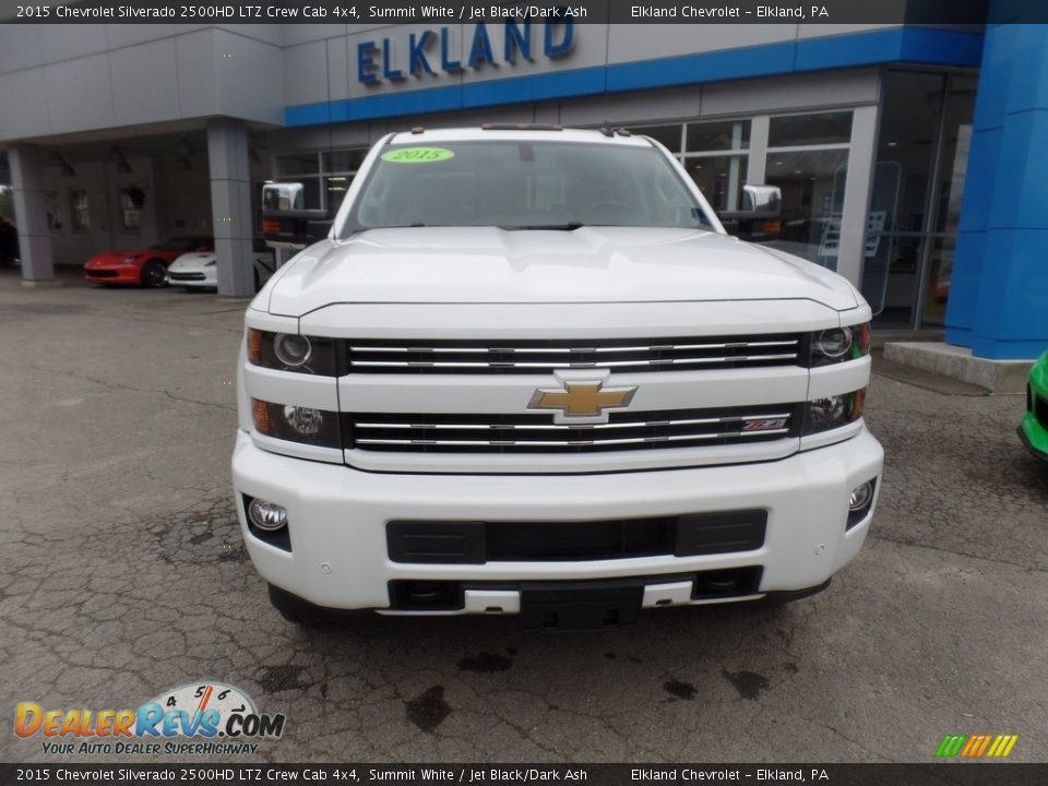 2015 Chevrolet Silverado 2500HD LTZ Crew Cab 4x4 Summit White / Jet Black/Dark Ash Photo #2