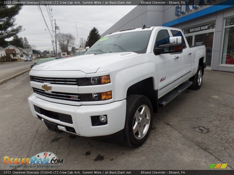 2015 Chevrolet Silverado 2500HD LTZ Crew Cab 4x4 Summit White / Jet Black/Dark Ash Photo #3