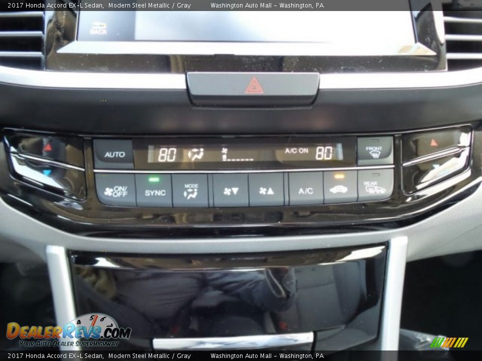 2017 Honda Accord EX-L Sedan Modern Steel Metallic / Gray Photo #29