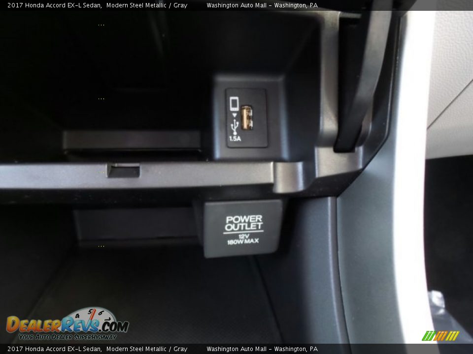 2017 Honda Accord EX-L Sedan Modern Steel Metallic / Gray Photo #30