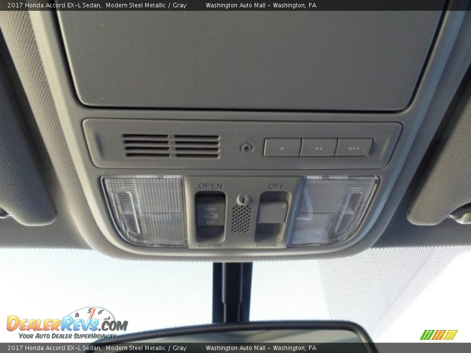 2017 Honda Accord EX-L Sedan Modern Steel Metallic / Gray Photo #34
