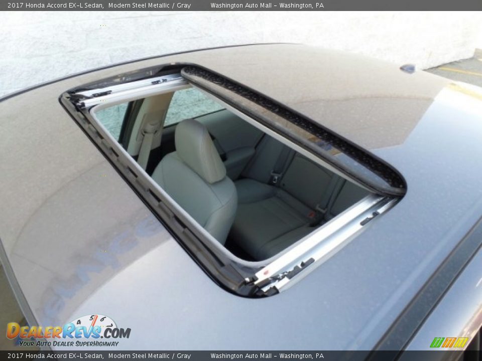 2017 Honda Accord EX-L Sedan Modern Steel Metallic / Gray Photo #35