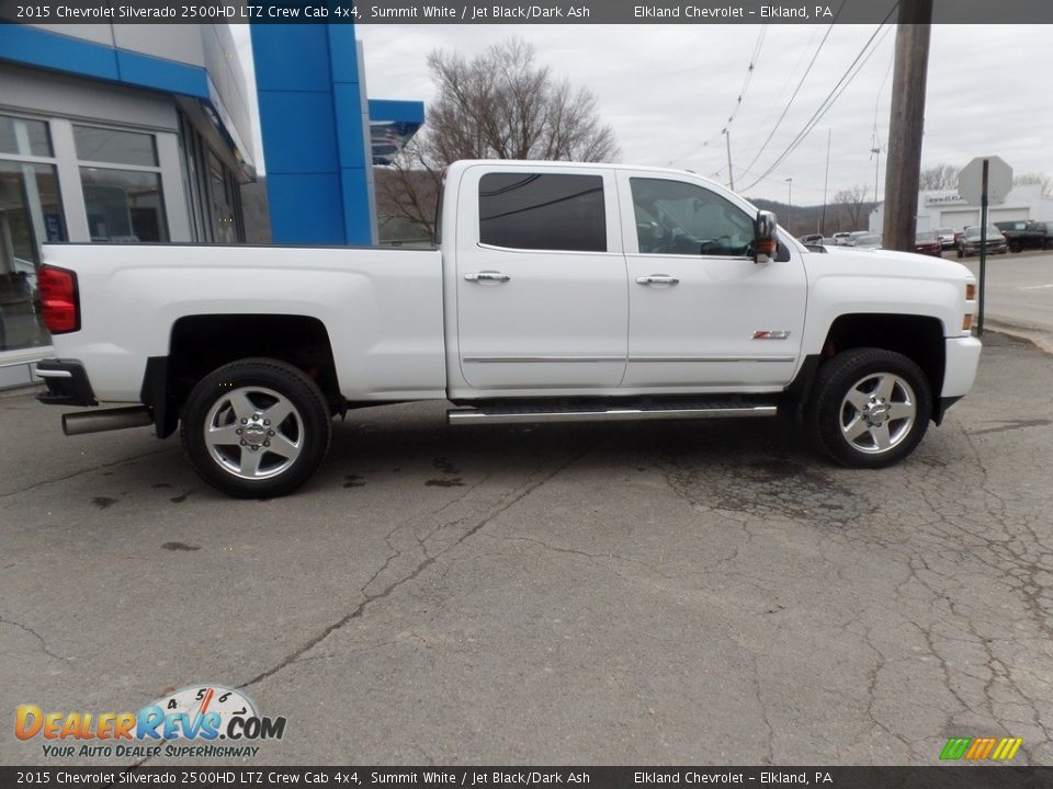 2015 Chevrolet Silverado 2500HD LTZ Crew Cab 4x4 Summit White / Jet Black/Dark Ash Photo #8