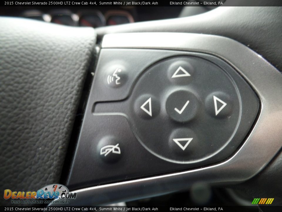 2015 Chevrolet Silverado 2500HD LTZ Crew Cab 4x4 Summit White / Jet Black/Dark Ash Photo #28