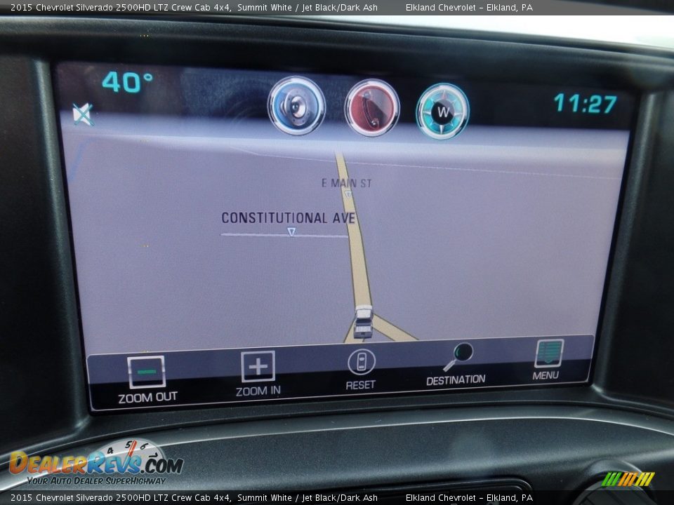 2015 Chevrolet Silverado 2500HD LTZ Crew Cab 4x4 Summit White / Jet Black/Dark Ash Photo #32