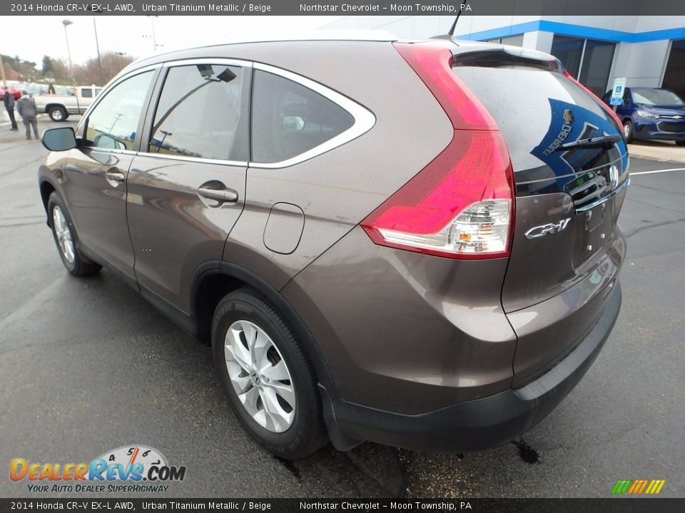 2014 Honda CR-V EX-L AWD Urban Titanium Metallic / Beige Photo #4