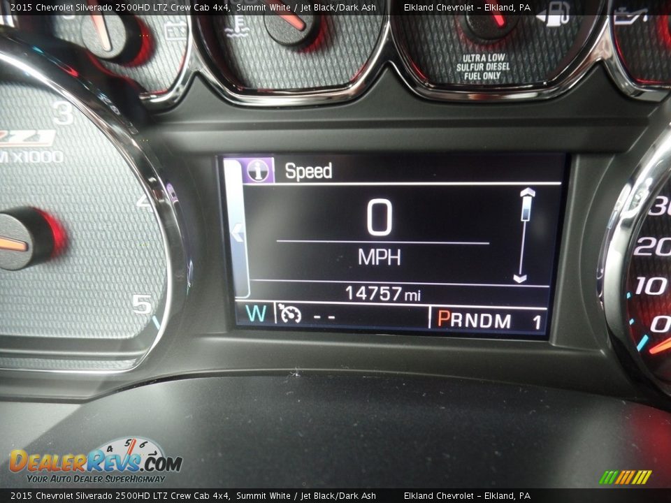 2015 Chevrolet Silverado 2500HD LTZ Crew Cab 4x4 Summit White / Jet Black/Dark Ash Photo #33