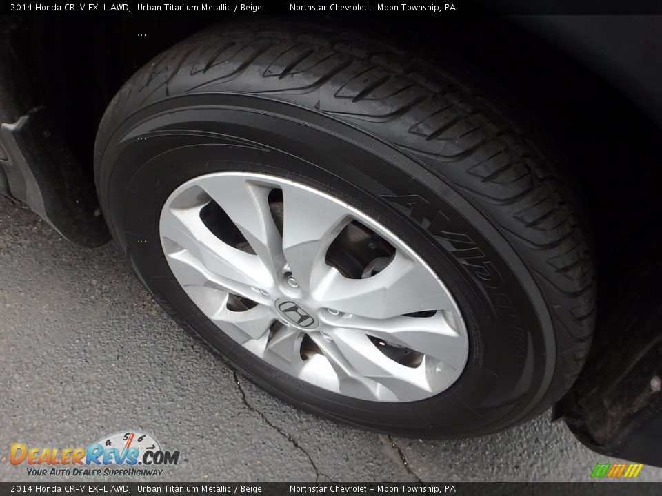 2014 Honda CR-V EX-L AWD Urban Titanium Metallic / Beige Photo #14
