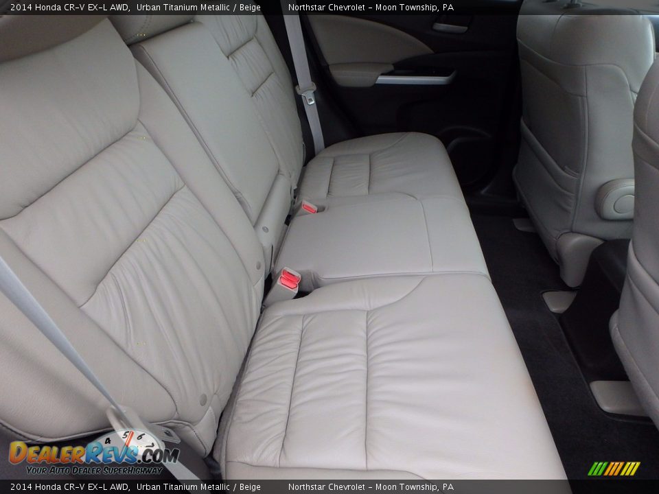 2014 Honda CR-V EX-L AWD Urban Titanium Metallic / Beige Photo #18