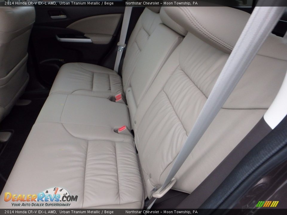 2014 Honda CR-V EX-L AWD Urban Titanium Metallic / Beige Photo #20