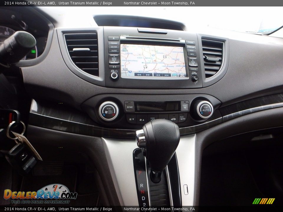 2014 Honda CR-V EX-L AWD Urban Titanium Metallic / Beige Photo #27