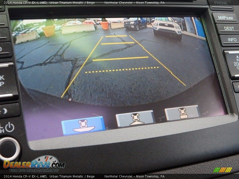 2014 Honda CR-V EX-L AWD Urban Titanium Metallic / Beige Photo #30