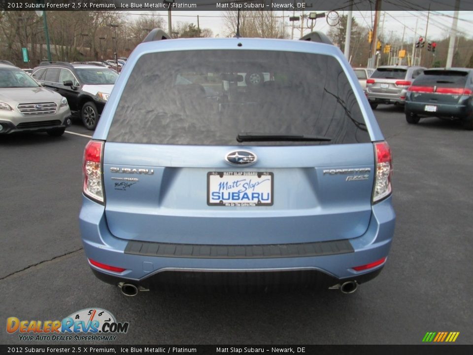 2012 Subaru Forester 2.5 X Premium Ice Blue Metallic / Platinum Photo #7