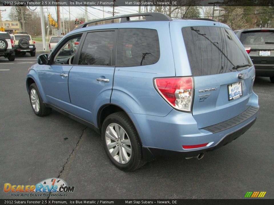 2012 Subaru Forester 2.5 X Premium Ice Blue Metallic / Platinum Photo #8
