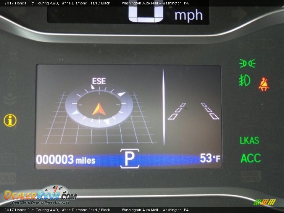 2017 Honda Pilot Touring AWD White Diamond Pearl / Black Photo #21