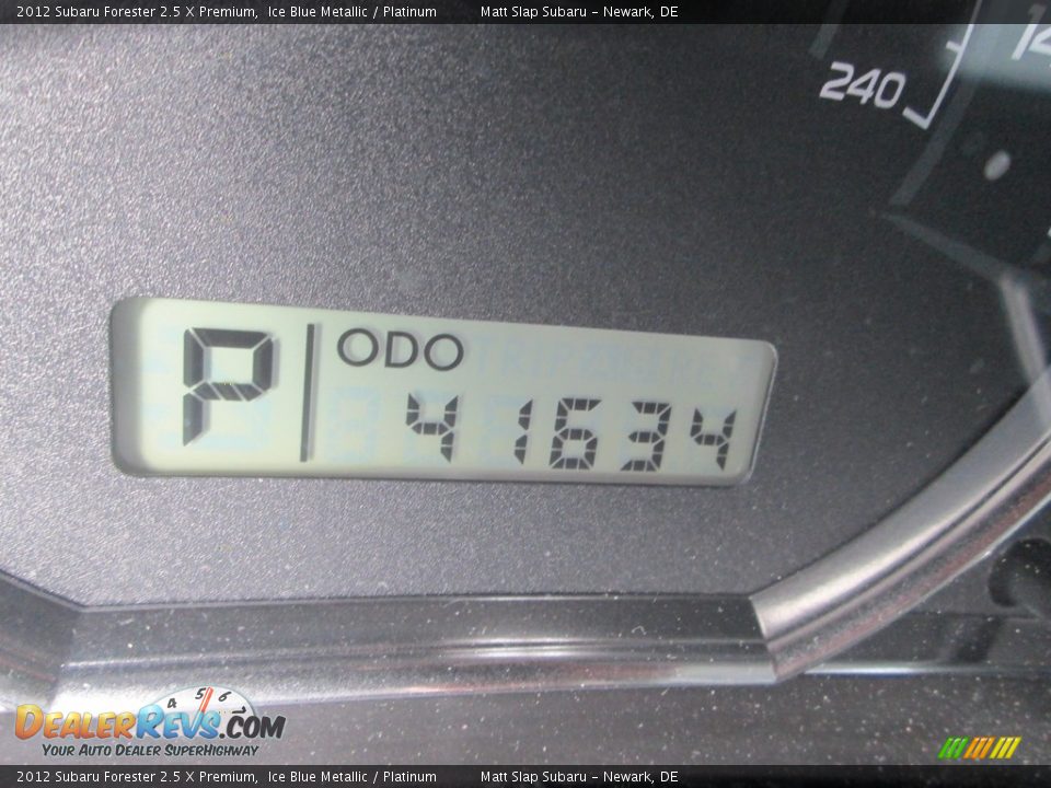 2012 Subaru Forester 2.5 X Premium Ice Blue Metallic / Platinum Photo #30