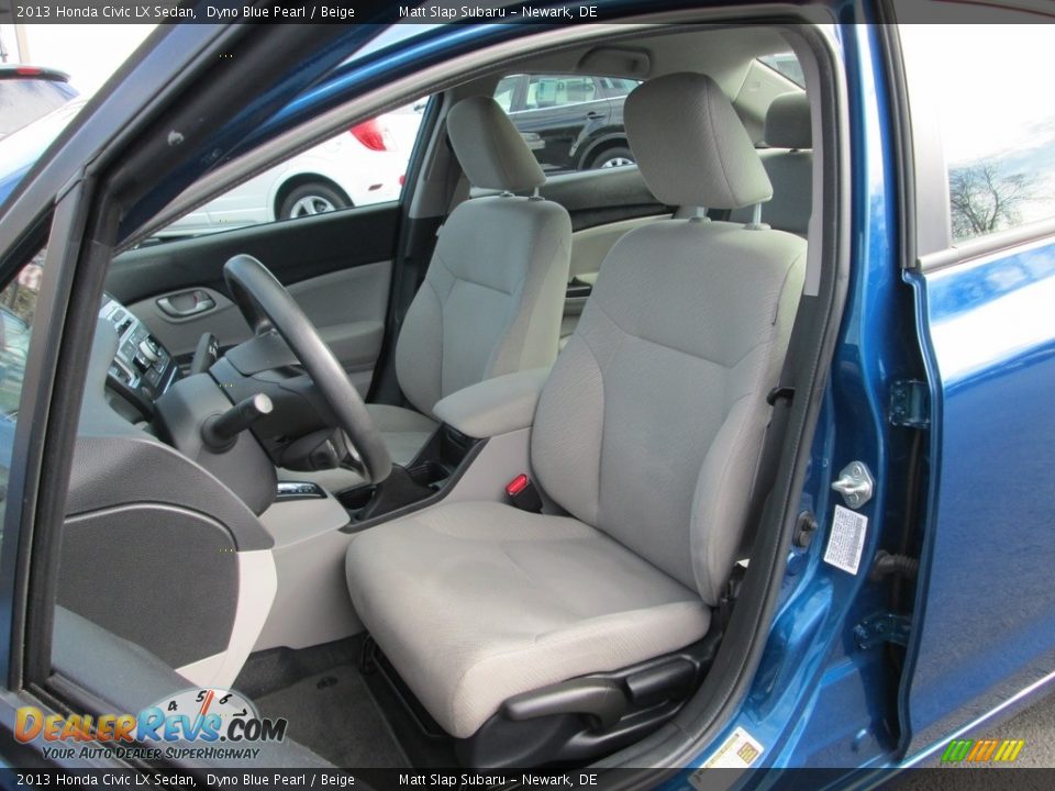 2013 Honda Civic LX Sedan Dyno Blue Pearl / Beige Photo #15