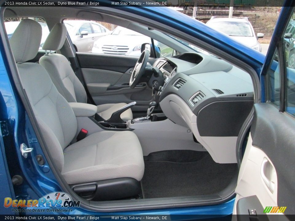 2013 Honda Civic LX Sedan Dyno Blue Pearl / Beige Photo #17