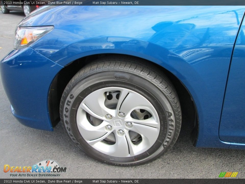 2013 Honda Civic LX Sedan Dyno Blue Pearl / Beige Photo #21