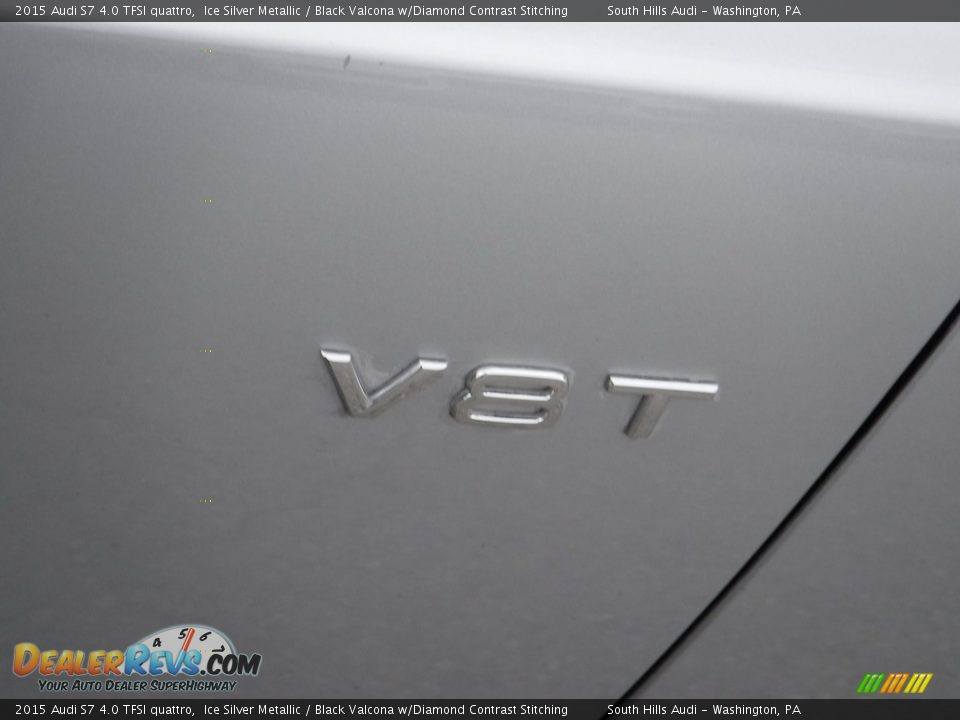 2015 Audi S7 4.0 TFSI quattro Ice Silver Metallic / Black Valcona w/Diamond Contrast Stitching Photo #3