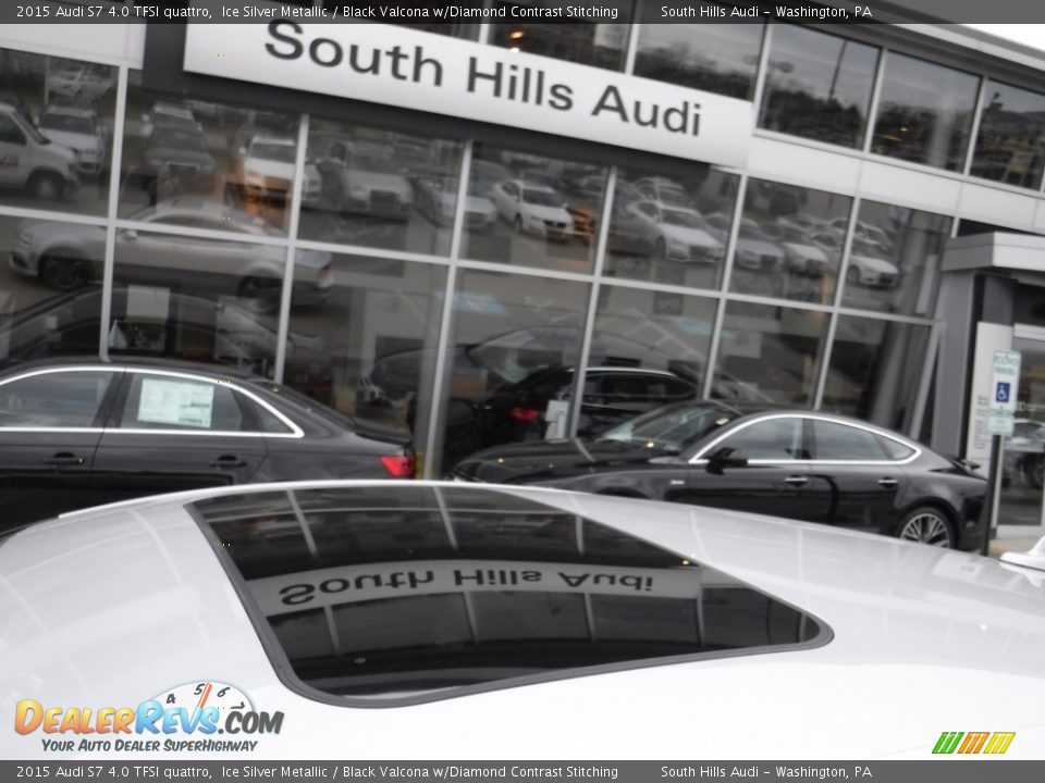 2015 Audi S7 4.0 TFSI quattro Ice Silver Metallic / Black Valcona w/Diamond Contrast Stitching Photo #4