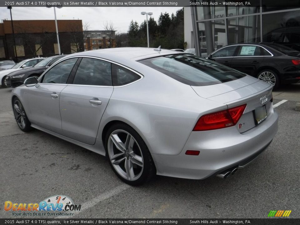 2015 Audi S7 4.0 TFSI quattro Ice Silver Metallic / Black Valcona w/Diamond Contrast Stitching Photo #13