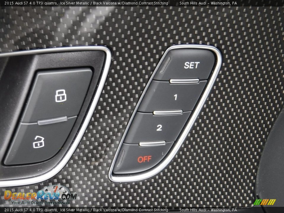 2015 Audi S7 4.0 TFSI quattro Ice Silver Metallic / Black Valcona w/Diamond Contrast Stitching Photo #18