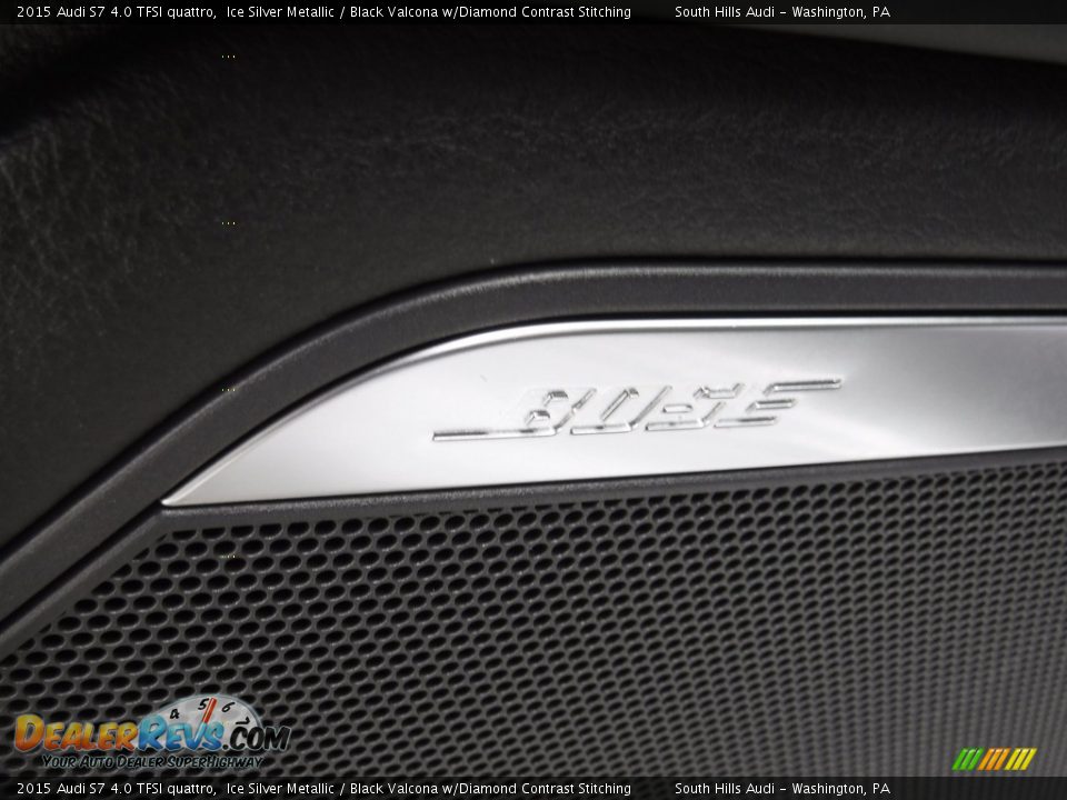 2015 Audi S7 4.0 TFSI quattro Ice Silver Metallic / Black Valcona w/Diamond Contrast Stitching Photo #19