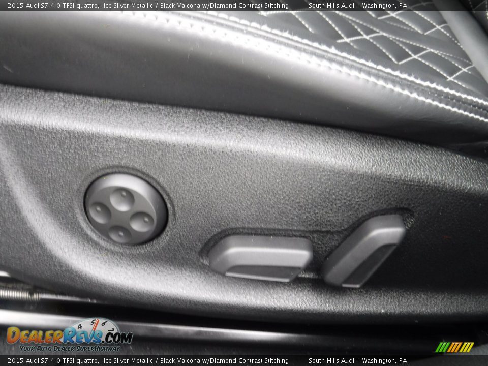 2015 Audi S7 4.0 TFSI quattro Ice Silver Metallic / Black Valcona w/Diamond Contrast Stitching Photo #22