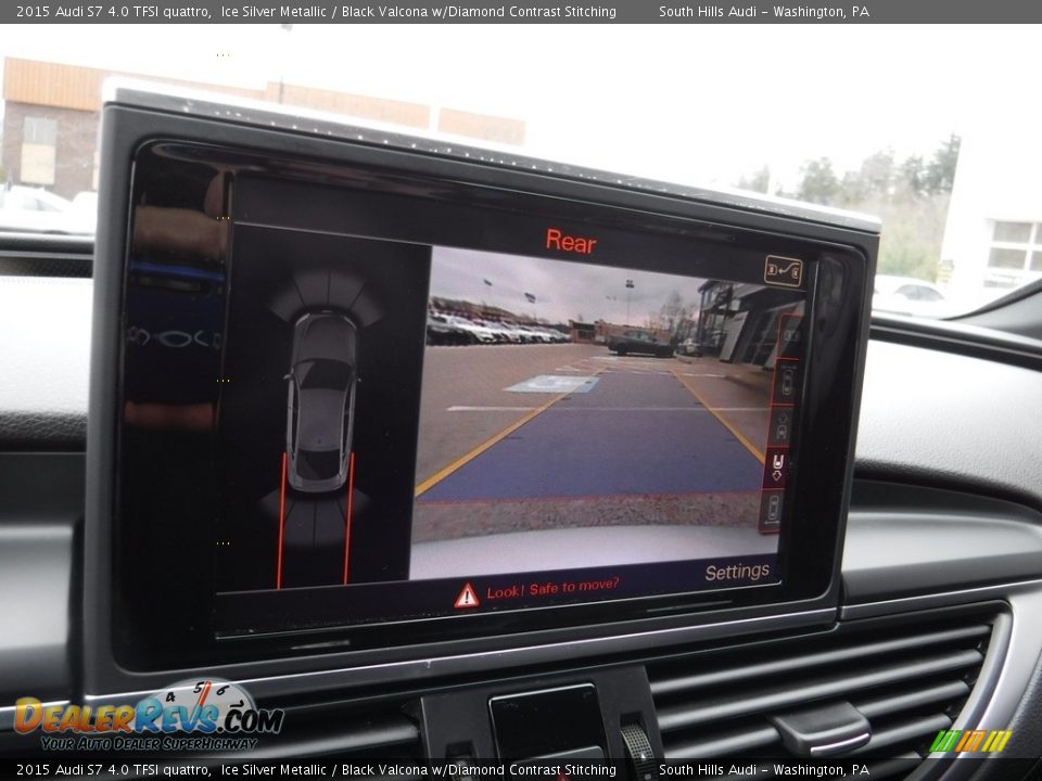 2015 Audi S7 4.0 TFSI quattro Ice Silver Metallic / Black Valcona w/Diamond Contrast Stitching Photo #25
