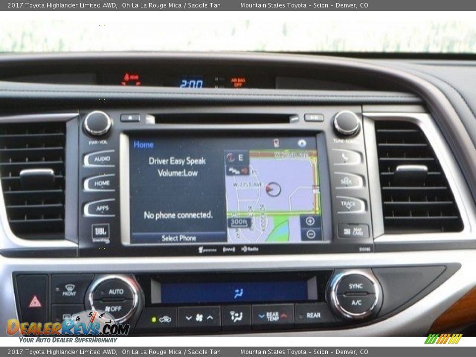 2017 Toyota Highlander Limited AWD Oh La La Rouge Mica / Saddle Tan Photo #6