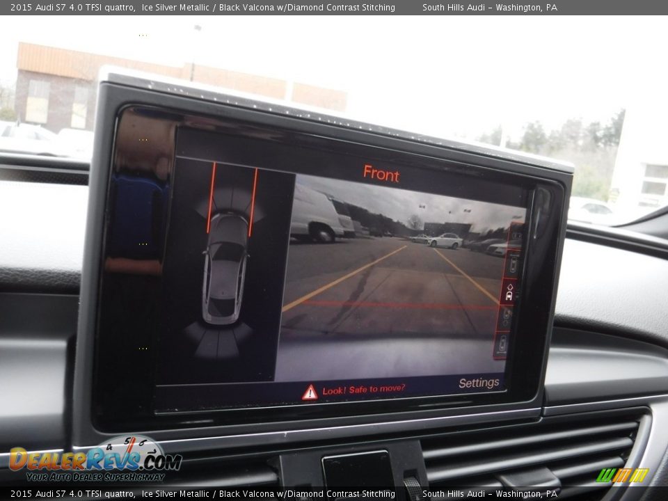 2015 Audi S7 4.0 TFSI quattro Ice Silver Metallic / Black Valcona w/Diamond Contrast Stitching Photo #26